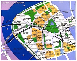 1993陆家嘴中心区规划参数图