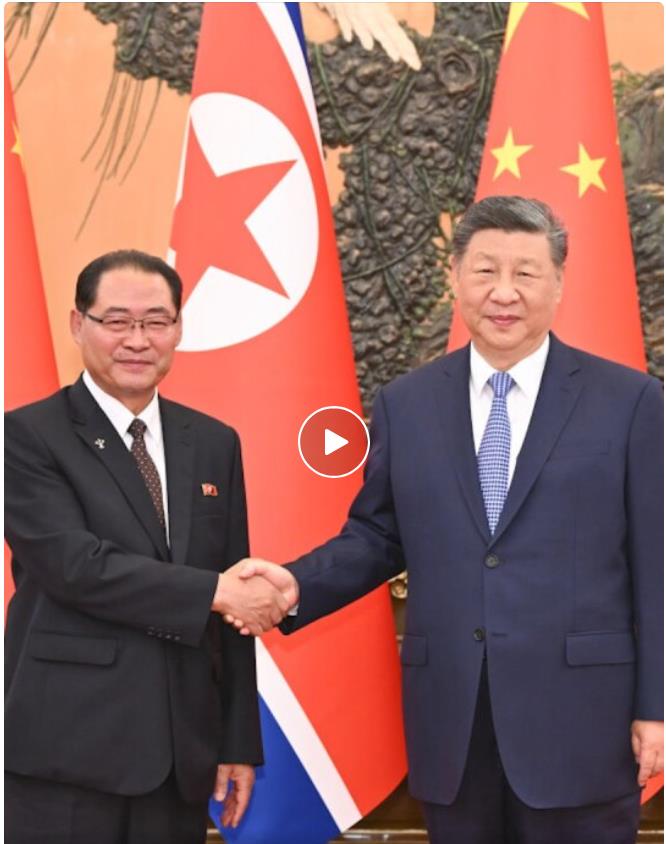 习近平会见朝鲜内阁总理朴泰成